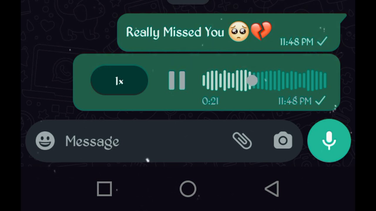 the voice note that was never played