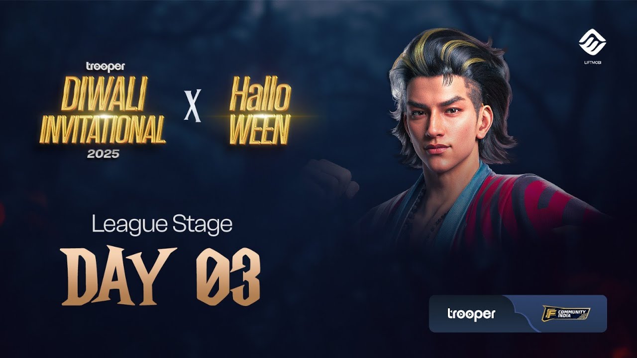 League Stage Day 3 - Free Fire Max Diwali Invitational | Powered By @trooperlive