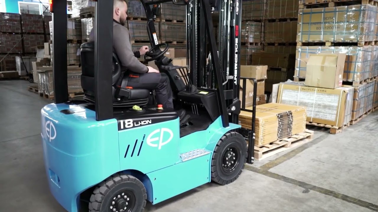 EFL181, Stivuitor electric 1,8 t  , catarg triplex, inaltime de ridicare 4,8 m, baterie Li-Ion