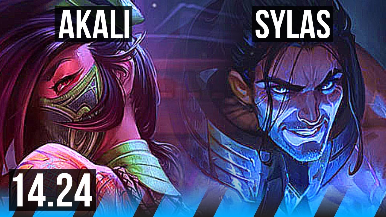 AKALI vs SYLAS (MID) | 9/1/2, Legendary | KR Challenger | 14.24