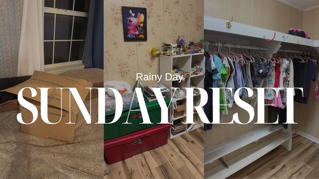 Rainy Day Sunday Reset | Cozy Mom Life, Cleaning & Organizing