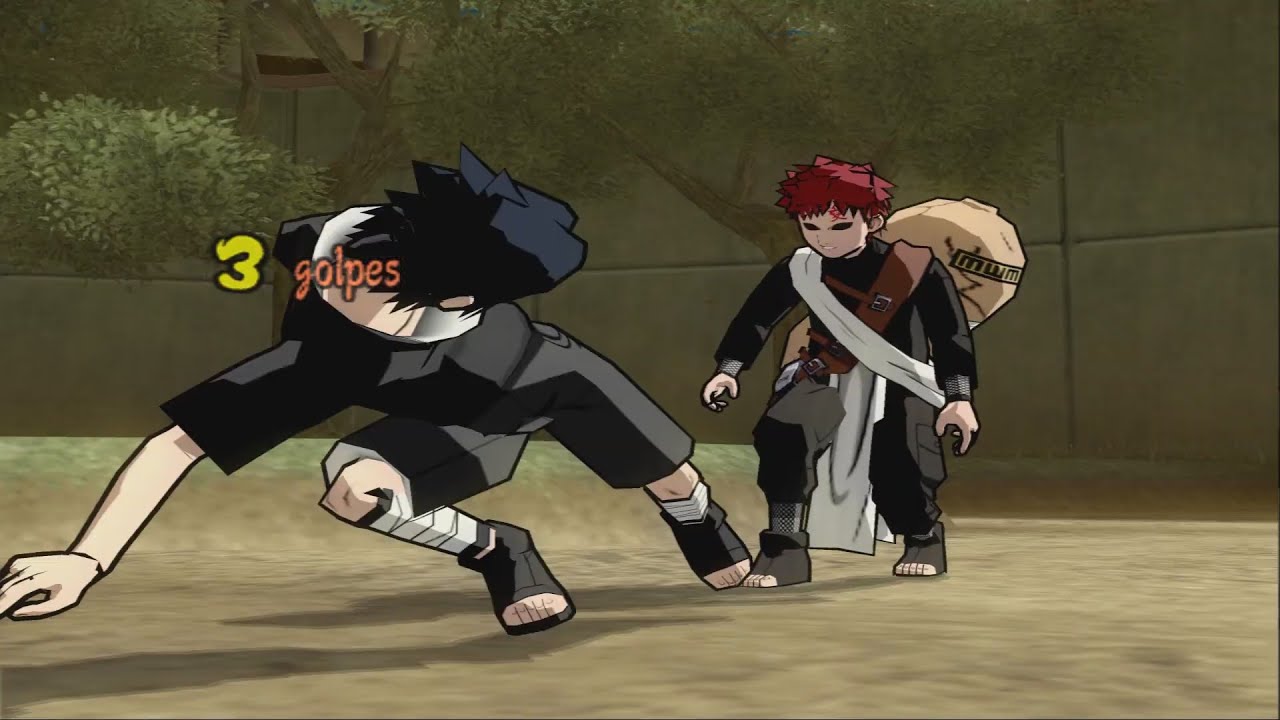 {Sasuke (Clássico) Vs Gaara (Clássico)} Naruto Shippuden Ultimate Ninja 5