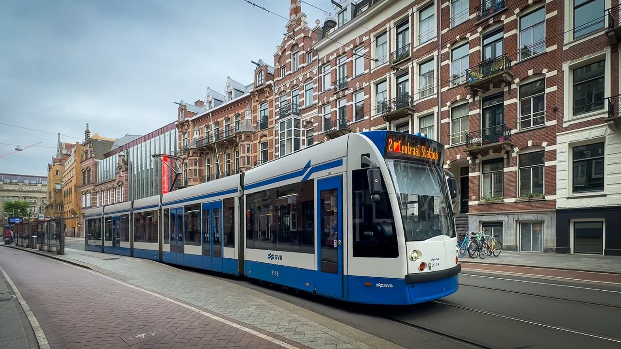 Трамваи в Амстердаме, Нидерланды 🇳🇱 | 2024 год