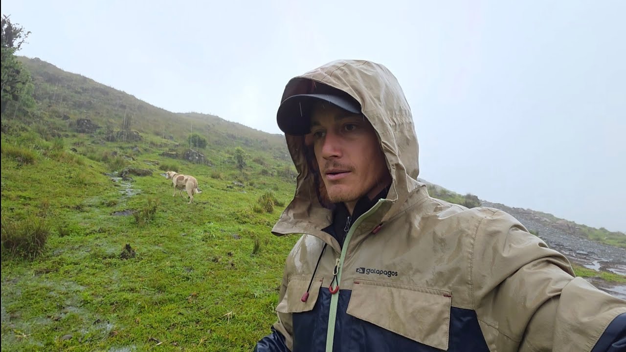 Um dia de chuva na cabana