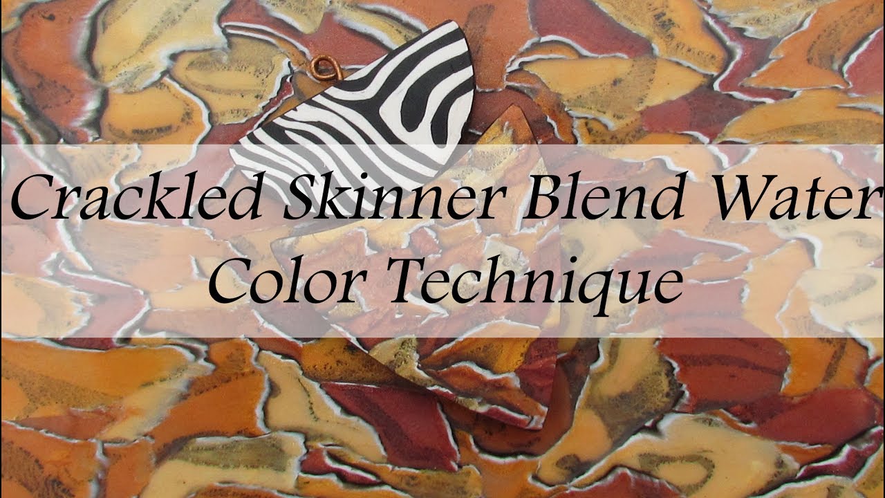 Polymer Clay Mixed Media: Crackled Watercolor Technique