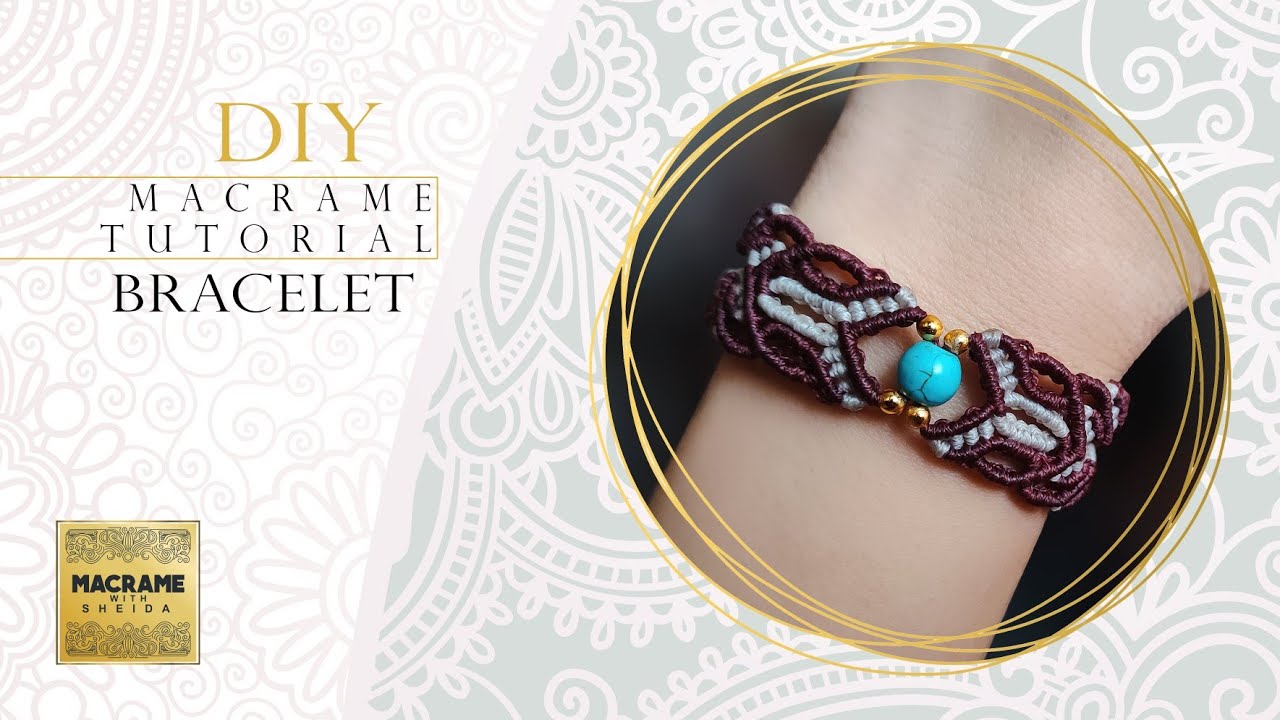 macrame tutorial|macrame bracelet with beads|jewelry macrame|Diy