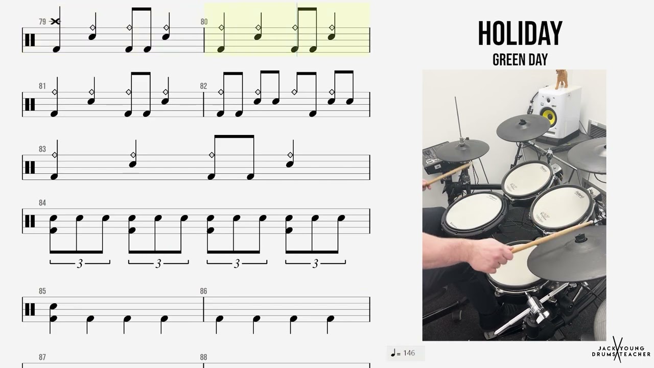 How to Play 🥁   Holiday   Green Day