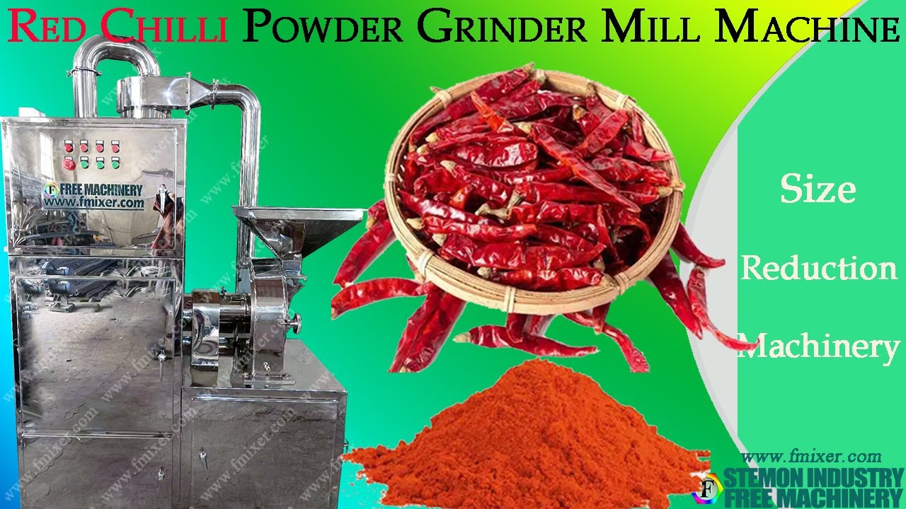 Red Chilli Grinder Machine for grinding chili into powder┃pepper mill size reduction equipment