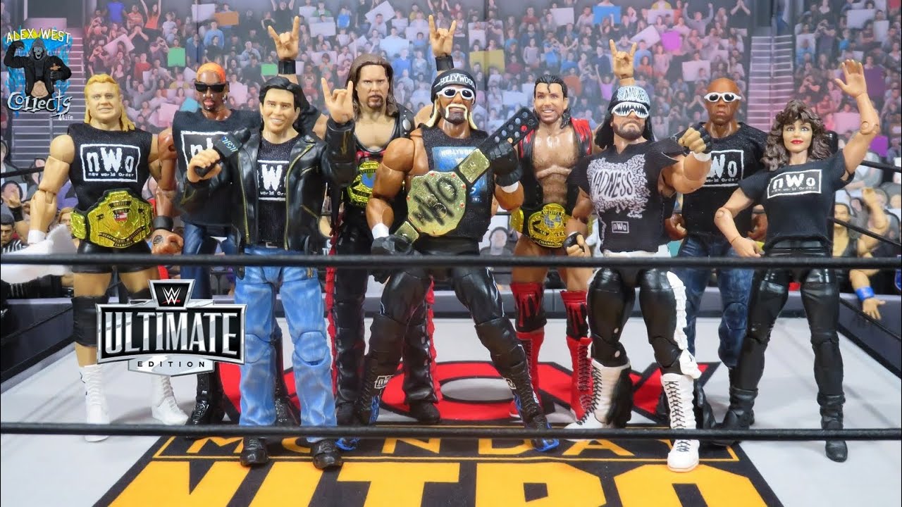 Обзор распаковки кольца WWE Mattel Ultimate Edition nWo Эрика Бишоффа и WCW Monday Nitro Ring!