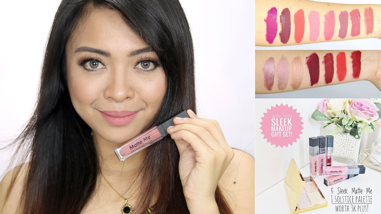 SLEEK MATTE ME SWATCHES & REVIEW | Gen-zel Habab