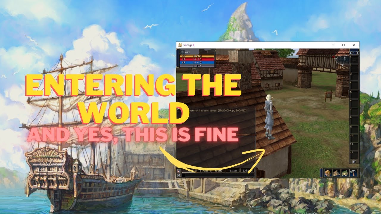 Lineage 2 Server Development - Entering into the world!