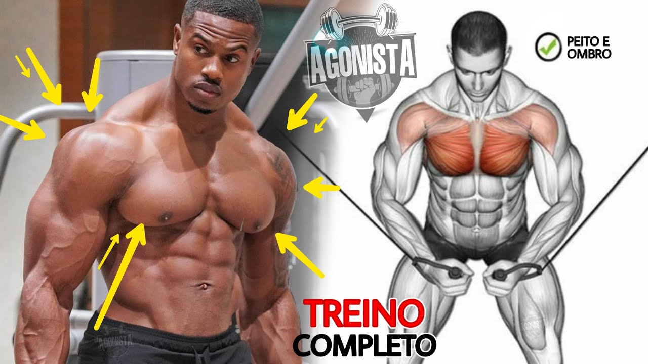 7 Exercícios Treino de Peito e Ombro Completo