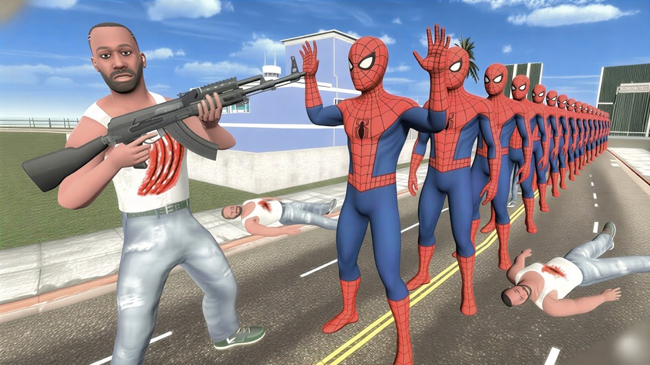 Spider-Man Robbed the Bank 😱 | Indian bike driving 3d @HeligamerSSS 