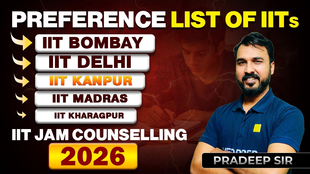 IIT JAM Counselling 2026 🚨 | Preference List of IITs 🔥 | Rank vs College Strategy | VedPrep