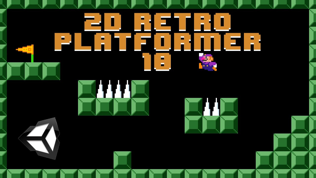 2D Retro Platformer Tutorial - Unity - pt.10 (Load next level/scene + level design)