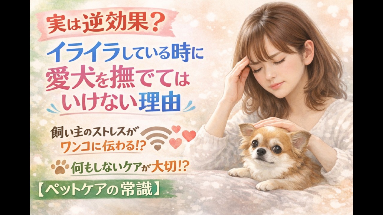 実は逆効果？イライラしている時に愛犬を撫でてはいけない理由【ペットケアの常識】