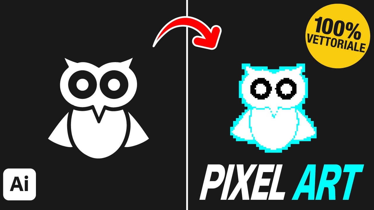 Effetto Pixel Art in Illustrator: il trucco che non sai!