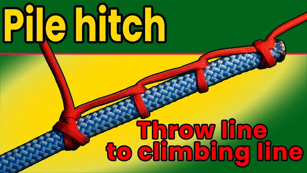 Attach a throw line to a climbing line with the Pile Hitch | Tree climbing