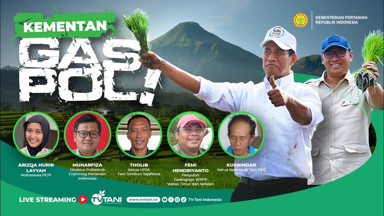 #130 Kementan GASPOL - Modernisasi Pertanian oleh PEPI di UPJA & Tanam Padi di Pringsewu, Lampung