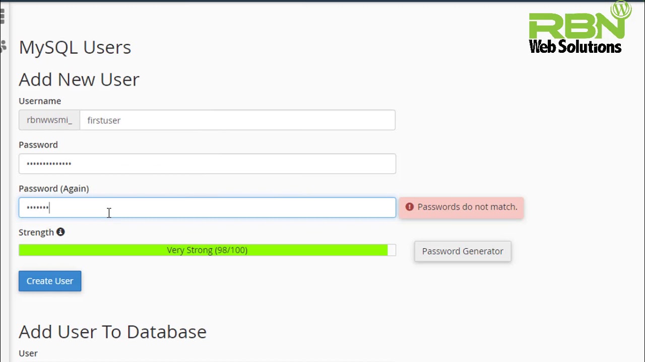 How to Create MySQL Database and MySQL User From cPanel | Easiest Method in 2021