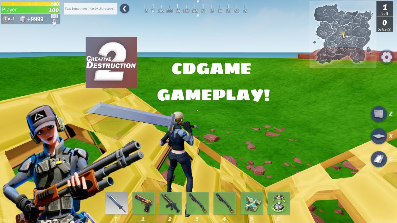 Creative Destruction Game ALPHA Gameplay!