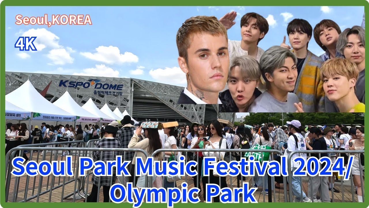 K-pop площадки в Сеуле / Музыкальный фестиваль в Сеульском парке 2024 / Олимпийский парк в Сеуле /4K