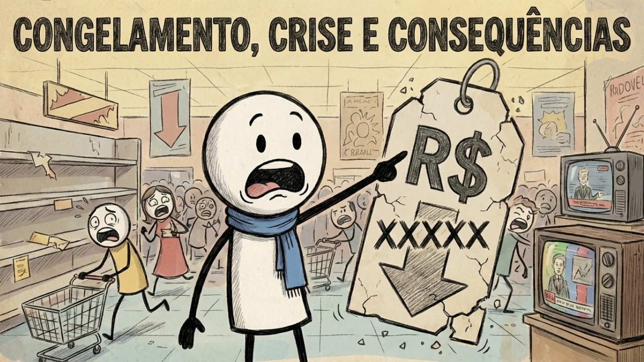 Plano Cruzado: Congelamento, Crise e Consequências