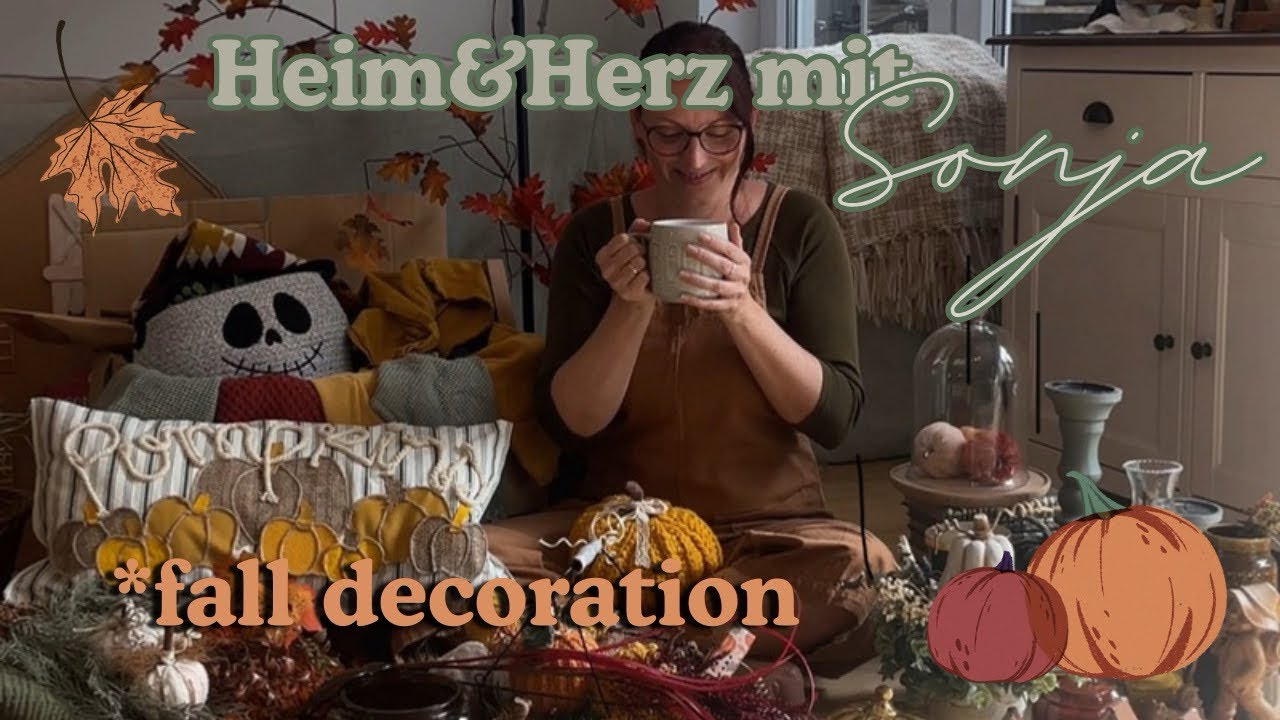 Herbst Deko😁🍁🍂🍄(Mein erstes Video)