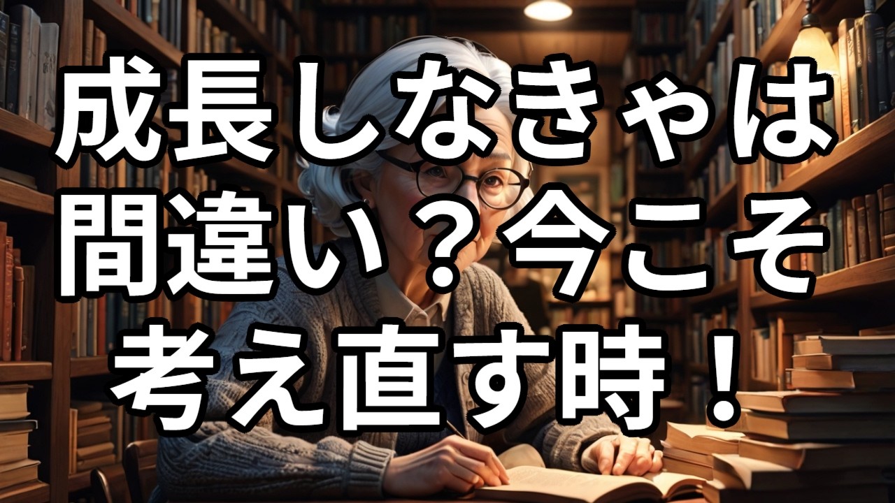 成長しなきゃは間違い？今こそ考え直す時！