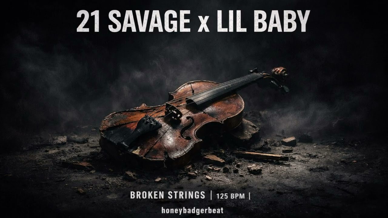 21 Savage x Lil Baby Type Beat – BROKEN STRINGS | Dark Cinematic Violin | 125 BPM | honeybadgerbeat