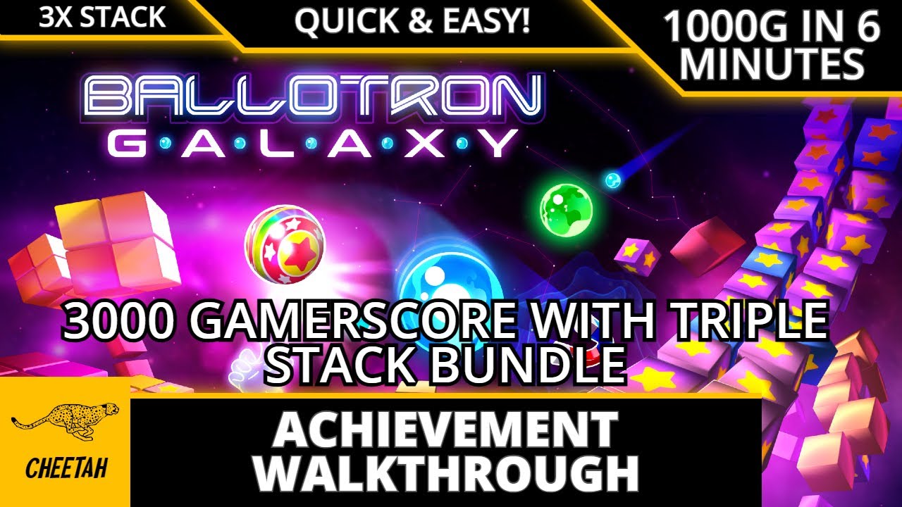 Ballotron Galaxy - Achievement Walkthrough (1000G IN 6 MINUTES) EASY 3000 GAMERSCORE WITH BUNDLE!