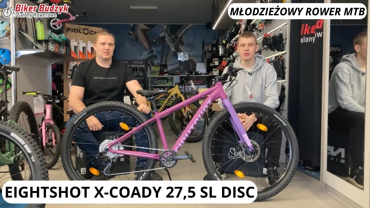 Młodzieżowy rower górski | EIGHTSHOT X-COADY 27,5 SL DISC | Prezentacja | Rowery w Biker-Budzyk