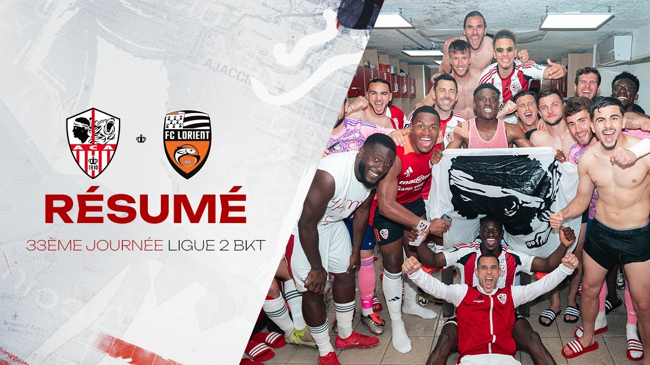 AC Ajaccio - FC Lorient (2-1) Résumé - (ACA-FCL) / 2024-2025