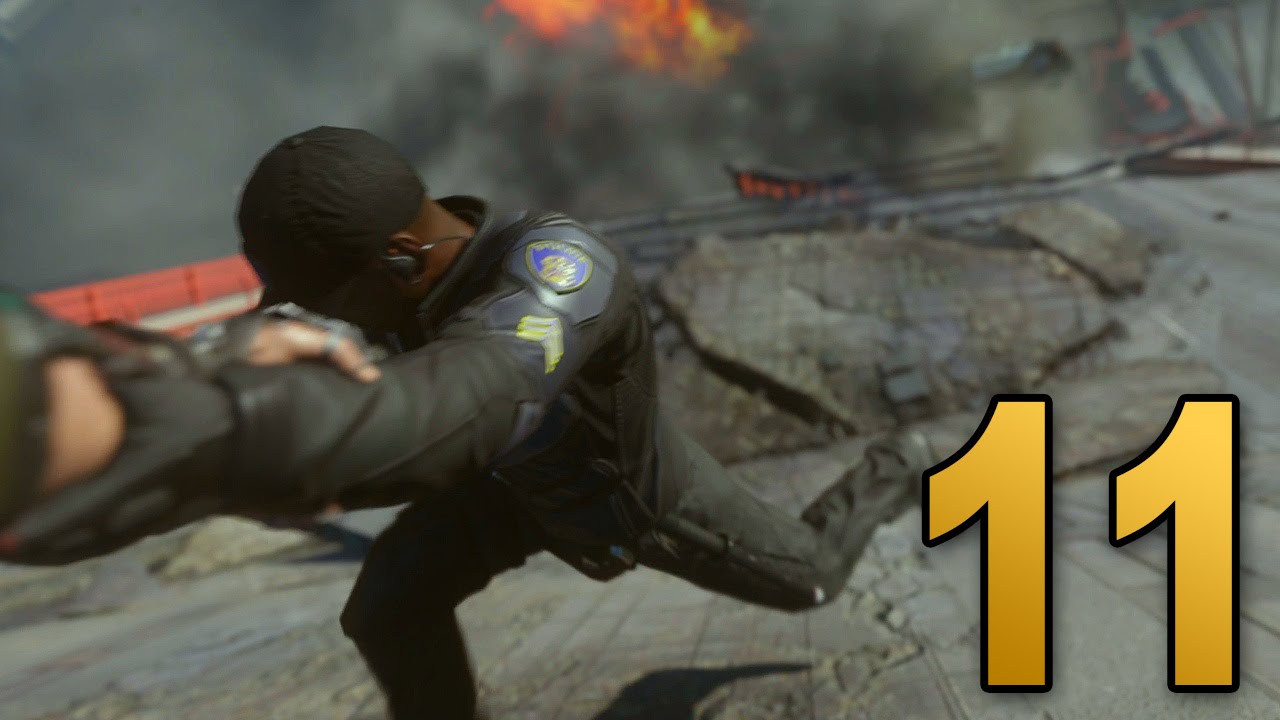 Advanced Warfare Walkthrough - Mission 11 - COLLAPSE (Call of Duty Campaign Let's Play)