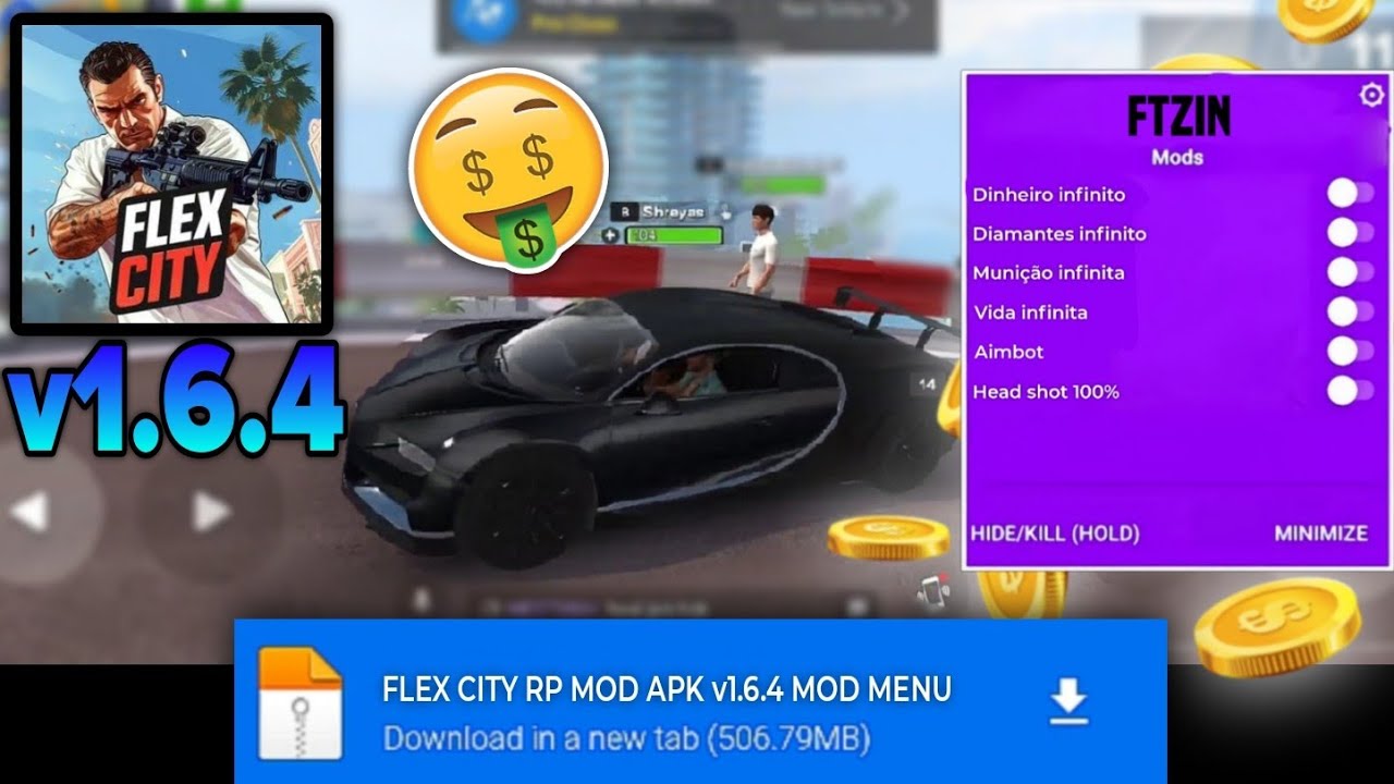 SA&Iacute;U! VICE ONLINE FLEX CITY RP MOD APK 1.6.4 DINHEIRO INFINITO ATUALIZADO VIA MEDIAFIRE MOD MENU 🤑