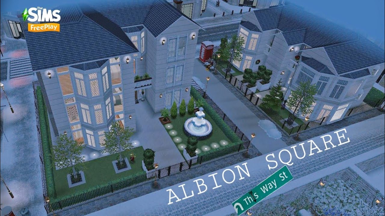 ALBION SQUARE 🏙️⛲❄️|Simsfreeplay