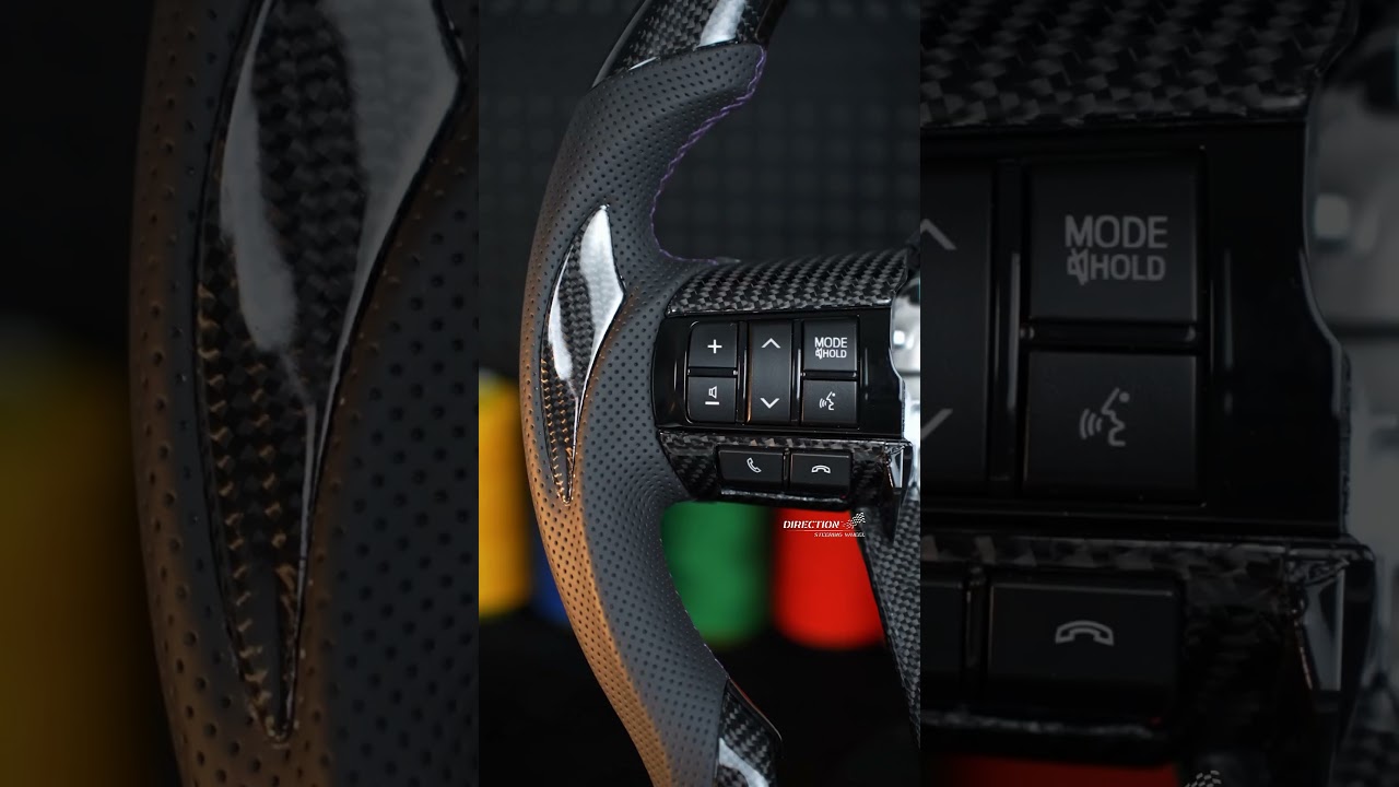 Toyota fortuner hilux vigo revo land cruiser carbon fiber gr logo steering wheel assembly
