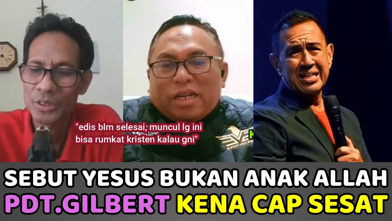 Sebut Yesus Bukan Anak Allah, Pdt.Gilbert Lumoindong Kena Stempel Sesat Dari Para Doktor Teologi