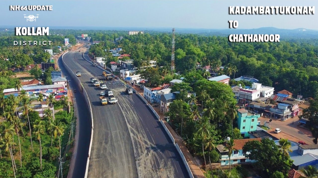 ''ശീമാട്ടി ജംഗ്ഷനിൽ അണ്ടർപാസിൻ്റെ ടാറിംഗ് പുരോഗമിക്കുന്നു.😍.!!!. #nh66 Kollam latest