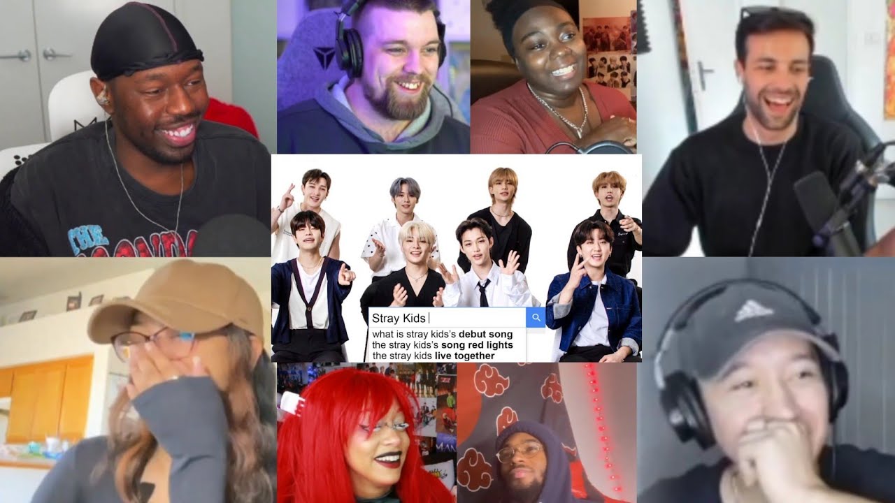 Stray Kids Answer the Web's Most Searched Questions | WIRED | REACTION MASHUP