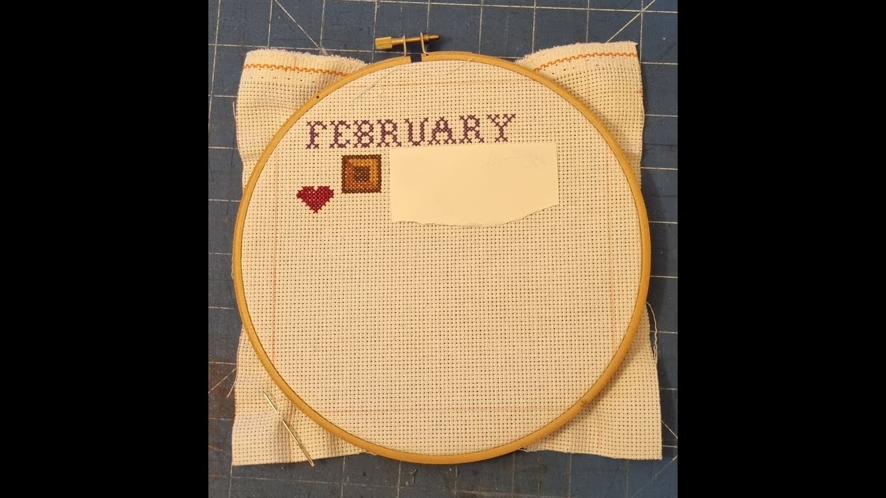 February cross stitch  day  4