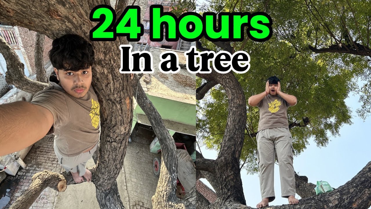 Daily vlog 24 hours in a tree kya hua raat mein mere sath 😱?