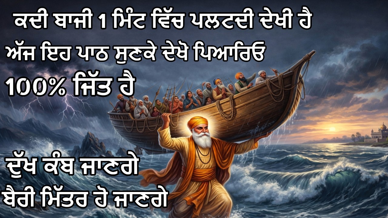 ਬਾਜੀ 1 ਮਿੰਟ ਵਿੱਚ ਪਲਟੇਗੀ | ਇਹ ਪਾਠ ਸੁਣਕੇ 100% ਜਿੱਤ ਹੈ | ਦੁੱਖ ਕੰਬ ਜਾਣਗੇ | Gurbani Kirtan Path LIVE🔴