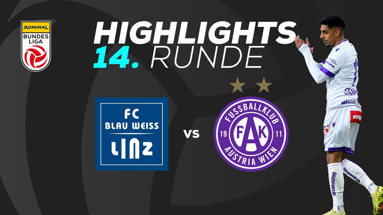 FC Blau-Wei&szlig; Linz - FK Austria Wien 14. Runde ADMIRAL Bundesliga 2025/26