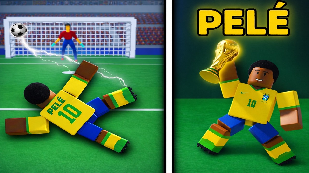 PELÉ no Futebol de Rua Realista! (Roblox) 🔥⚽