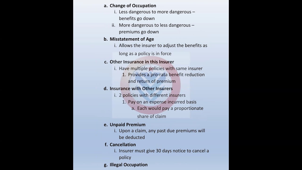 Health Policy Provisions