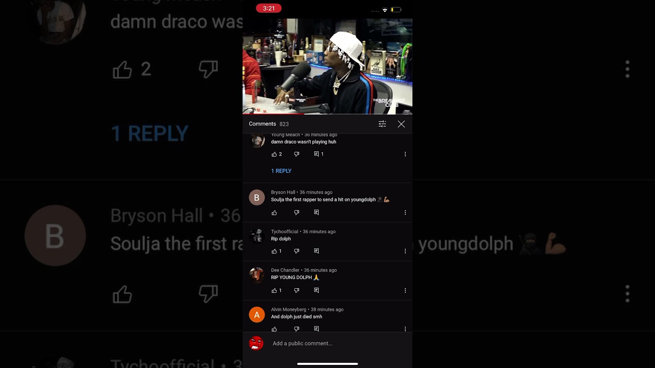 Soulja boy Beef with Young Dolph a day before he Young Dolph killed