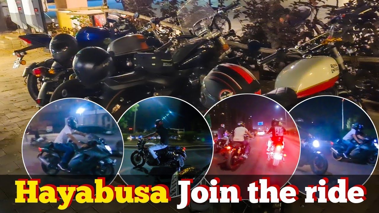 Hayabusa With Night Ride 🏍 | Hayabusa Kahan Se Aa Gaya 🔥 Superbike Entry