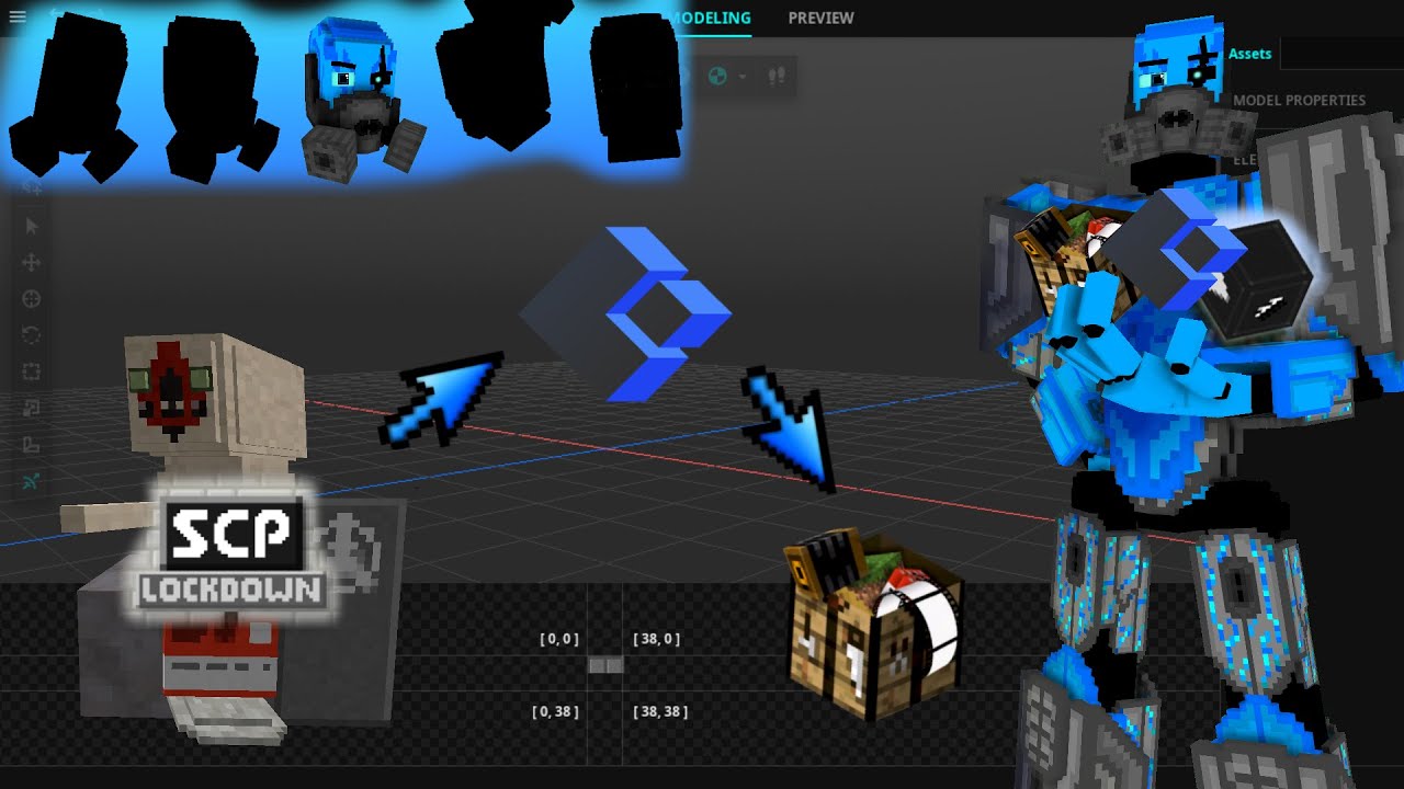 Урок по Modelbench #2 /Создание мобов из модов в Mine-Imator/
