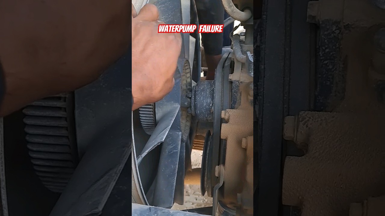 Waterpump Failure BharatBenz 1617 #automobile #mechancial #tricks